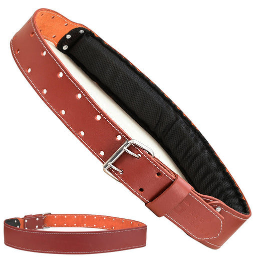 Leather tool belt for men grain leather work belts | 3 inch leather tool belt multipurpose along with foam padded tool belt (size 34" to 49" inch